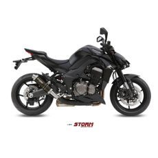 2 koncovky výfuku STORM GP 74.K.039.LXSB Oceľovo čierna