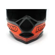Motokrosová helma YOKO SCRAMBLE matne čierno / oranžový XL