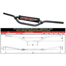 Řídítka WRP PRO-TECH ATV/QUAD Tmavě šedý