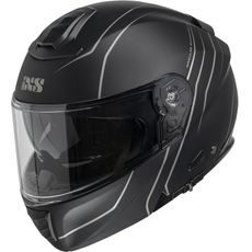 FLIP-UP HELMET IXS IXS 460 FG 2.0 X15901 MATT BLACK - GREY XS