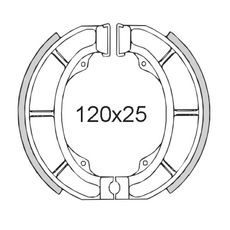 Brzdové čelisti RMS 225120131 zadní
