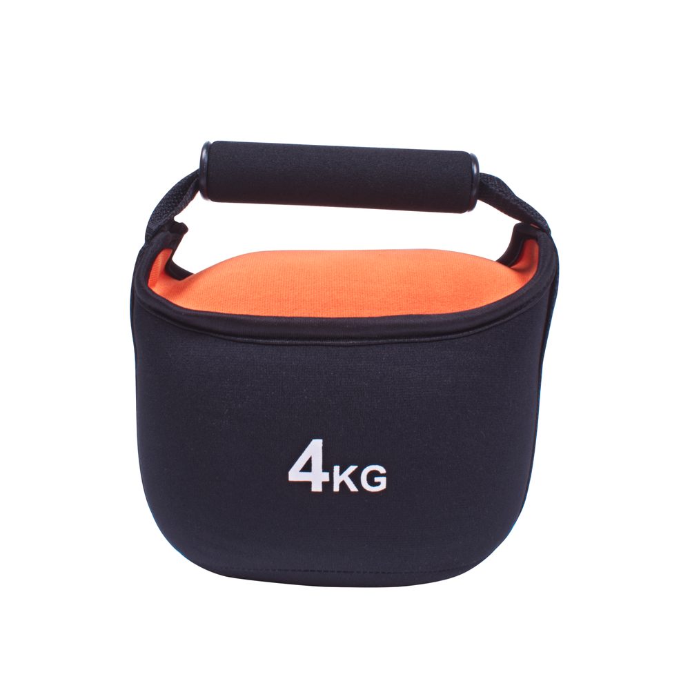 Činka Sportago Kettle-bell soft 4 kg - oranžová