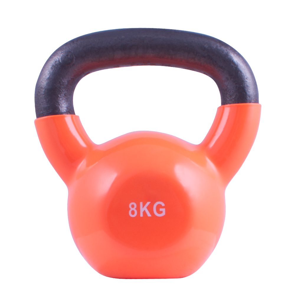 Sportago kovový vinyl Kettlebell 8 kg