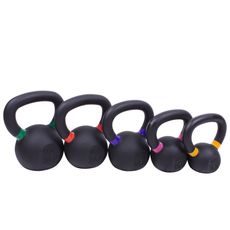 Sada powdercoated kettlebellu Sportago Ironside