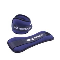 Sportago neoprénová záťaž na zápästie/členok 2 x 0,5 kg - modrá