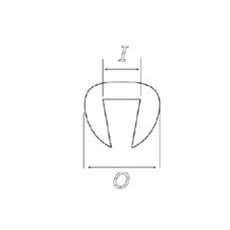 EDGE TRIM PUIG 5590N ČERNÝ NT:((O X I: 3 X 1,5 ))