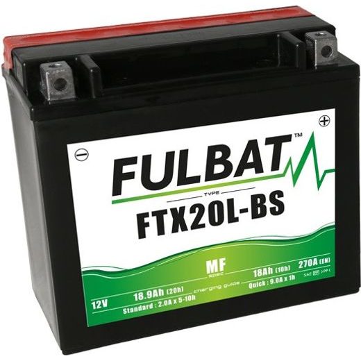 BEZÚDRŽBOVÁ MOTOCYKLOVÁ BATERIE FULBAT FTX20L-BS (YTX20L-BS)