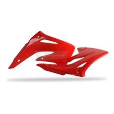 Spojler chladiča POLISPORT (pár) červená CR04