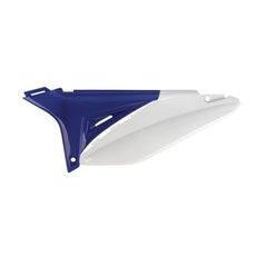 Bočné číslové tabuľky POLISPORT (pár) Sherco modro/biela