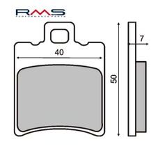 Brzdové obloženie RMS 225100190 organické