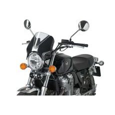 Plexi na motorku PUIG RETROVISION 7593W matná čierna priehľadné