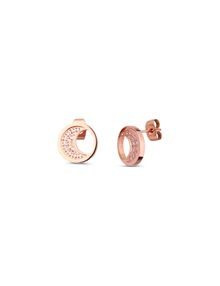 Rose Gold Moon Earrings