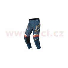 kalhoty RACER BRAAP 2020, ALPINESTARS (tmavá modrá/oranžová)