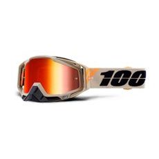 brýle RACECRAFT POLIET, 100% (červené zrcadlové plexi)