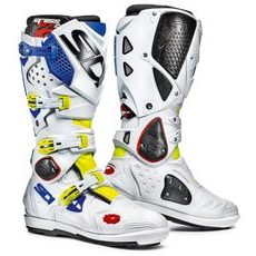 SIDI Crossfire 2 SRS 2020 - bílá / modrá / žlutá fluo