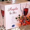 Angela 350 ml, sklenička na víno, 6 ks., Bohemia Crystalex