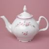 Růžová linka: Konev čajová 1,2 l, karlovarský porcelán, BERNADOTTE růžičky