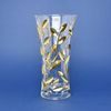 Astra Gold: Váza 30 cm, zlaté lístky, křišťál, Laurus