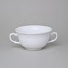 Šálek nízký 300 ml na polévku 2 uši, Thun 1794, karlovarský porcelán, NATÁLIE bílá