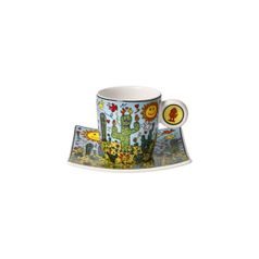 Šálek a podšálek Desert Life, 100 ml / 10,5 cm, jemný kostní porcelán, J. Rizzi, Goebel