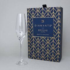 Apollo - Sklenice na šampaňské 210 ml, Swarovski Crystal, DIAMANTE
