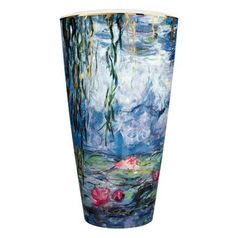 Váza Lekníny pod vrbami, 27,5 / 20 / 50 cm, porcelán, C. Monet, Goebel