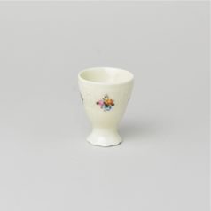 Kalíšek na vejce 6,2 cm, Thun 1794, karlovarský porcelán, BERNADOTTE ivory + kytičky