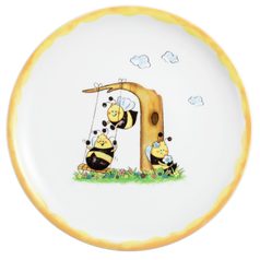 Včelky: Talíř mělký dětský 25 cm, Compact 65152, Porcelán Seltmann