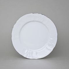 Talíř dezertní 19 cm, Thun 1794, karlovarský porcelán, BERNADOTTE platina