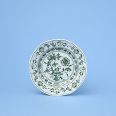 Talíř dezertní praporový 13 cm, zelený cibulák, Český porcelán a.s.