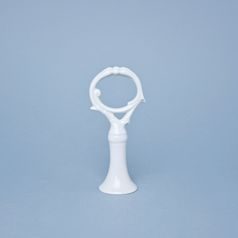 Klíč bílý 14 cm - k podnosu kulatému s porcelánovým klíčem (na slánku, pepřenku, párátník) nebo etažerům, Český porcelán a.s.