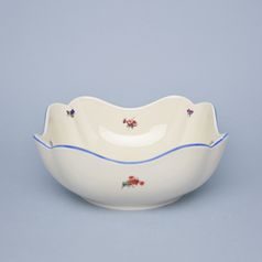 Mísa salátová čtyřhranná vysoká 21 cm, házenka ivory, Český porcelán