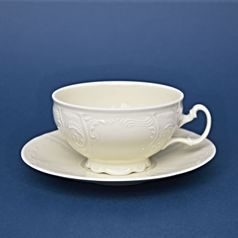 Šálek a podšálek čajový 275 ml / 18 cm, Thun 1794, karlovarský porcelán, BERNADOTTE ivory