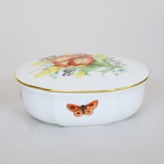 Dóza s víčkem 10 x 4 x 7 cm, Míšeňský porcelán