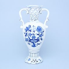 Váza prolamovaná 29 cm, Cibulák, originální z Dubí