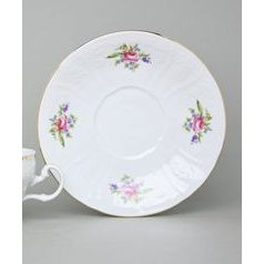 Podšálek 180 mm, karlovarský porcelán, BERNADOTTE míšeňská růže