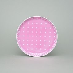 Tom 30357b0 růžový: Talíř dezertní 19 cm, Thun 1794, karlovarský porcelán