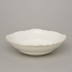 Mísa 25 cm, Thun 1794, karlovarský porcelán, BERNADOTTE ivory + zlato