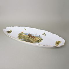 Mísa na rybu 52 cm, THUN 1794 karlovarský porcelán, BERNADOTTE myslivecká