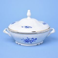 Mísa zeleninová / polévková 1,5 l, Thun 1794, karlovarský porcelán, BERNADOTTE modrá růže