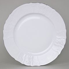 Mísa mělká 32 cm, Thun 1794, karlovarský porcelán, BERNADOTTE mráz, platinová linka