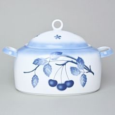 Mísa polévková Cairo 3 l, Thun 1794, karlovarský porcelán, BLUE CHERRY