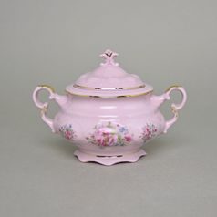 Cukřenka velká 330 ml, Leander, růžový porcelán