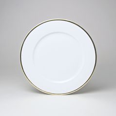 Opál zlatý pásek: Talíř dezertní 19 cm, Thun 1794, karlovarský porcelán