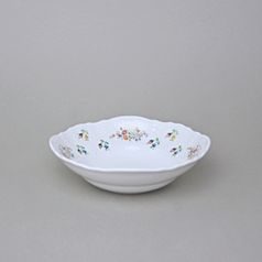 Miska kompotová 16 cm, Thun 1794, karlovarský porcelán, BERNADOTTE kytička se zlatem