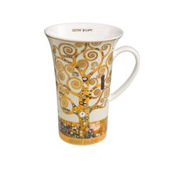 Hrnek Strom života, 0,5 l, jemný kostní porcelán, G. Klimt, Goebel