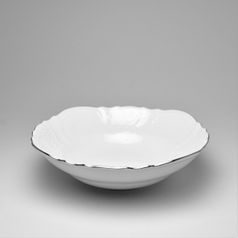 Mísa 23 cm, Thun 1794, karlovarský porcelán, BERNADOTTE platina