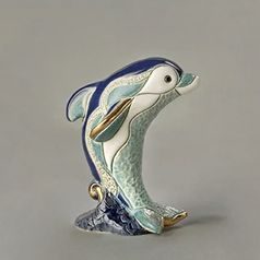 De Rosa - Malý delfín na vlně, keramická figurka, De Rosa Montevideo