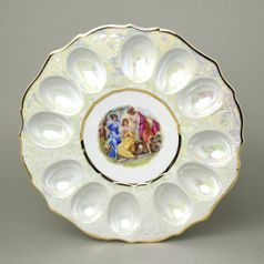 Tři Grácie: Podnos na 12 vajec, 27 cm, Thun 1794, karlovarský porcelán, BERNADOTTE