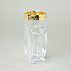 Sklenice goblet Safari 300 ml, 15,6 cm, zlatý dekor, Bohemia Crystal